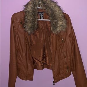 Faux leather jacket